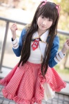 blazer blouse cosplay hairbows hiokichi kusakabe_yuka miniskirt no-rin skirt twintails rating:Safe score:1 user:nil!