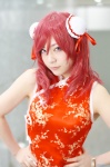 cosplay double_bun love_live!_school_idol_project mamitan nishikino_maki qipao red_hair rating:Safe score:0 user:nil!