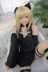 blonde_hair cosplay detached_sleeves dress enako golden_darkness hairbows to_love-ru twintails rating:Safe score:1 user:nil!