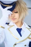 blonde_hair coat cosplay crossplay dolls dress_shirt hat kamijou_riku military_uniform saya tie rating:Safe score:2 user:nil!