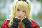 blonde_hair blouse cardigan cosplay ema hairband mashiro_rima school_uniform shawl shugo_chara! tie rating:Safe score:0 user:nil!
