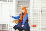 animal_ears blouse cosplay horo orange_hair saku saku_to_koshinryo_horo skirt spice_and_wolf tail vest wolf_ears rating:Safe score:0 user:nil!