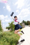 bookbag kneesocks pleated_skirt ponytail sailor_uniform school_uniform skirt yamanaka_tomoe rating:Safe score:2 user:nil!