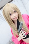 blonde_hair cosplay croptop gintama gun kijima_matako miniskirt pistol side_ponytail skirt soubi_zero rating:Safe score:0 user:pixymisa