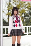 blouse kneehighs nagai_rina pleated_skirt school_uniform skirt sweater_vest tie rating:Safe score:1 user:nil!