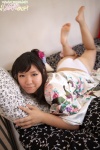 bed bikini open_clothes ponytail robe side-tie_bikini swimsuit tanaka_ayaka rating:Safe score:0 user:nil!
