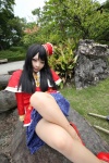 blouse cosplay da_qiao hat higurashi_ran miniskirt sheer_legwear shin_sangoku_musou skirt rating:Safe score:1 user:nil!