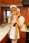 apron blonde_hair blouse chii_(chobits) chobits cosplay hairband jumper maid maid_uniform momoiro_merankori saku rating:Safe score:1 user:nil!