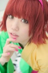 cosplay hairband kanoko kumo pop'n_music red_hair striped thighhighs yukata rating:Safe score:0 user:nil!