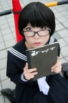 amane_misa cosplay death_note glasses looking_over_glasses mitsu_iro sailor_uniform school_uniform rating:Safe score:0 user:nil!