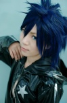 aiba_ai black_rock_shooter_(world) blue_hair cosplay jacket kagamine_len sarashi vocaloid rating:Safe score:0 user:nil!