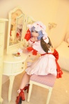 blue_hair cosplay dress hat remilia_scarlet shizuku socks touhou touhou_muge_youji wings rating:Safe score:1 user:nil!