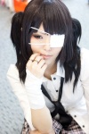 blouse cosplay eyepatch original pleated_skirt shirakawa_minoru skirt tie twintails rating:Safe score:0 user:pixymisa