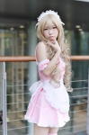apron blonde_hair cosplay dress hairband maid maid_uniform tagme_character tagme_series thighhighs tomomi_(ii) zettai_ryouiki rating:Safe score:1 user:nil!