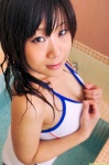 bathroom bathtub cleavage dgc_0831 one-piece_swimsuit sakura_mikoto swimsuit wet rating:Safe score:0 user:nil!