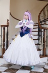 cosplay crystal_crown elbow_gloves feena_fam_earthlight gloves gown kamui_arisa purple_hair tiara yoake_mae_yori_ruri_iro_na rating:Safe score:0 user:nil!