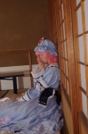 cosplay dress hat petticoat pink_hair popuri saigyouji_yuyuko touhou rating:Safe score:0 user:pixymisa