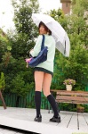 blouse bookbag cardigan costume dgc_0849 kneesocks motojima_ruika pleated_skirt school_uniform skirt umbrella rating:Safe score:1 user:nil!