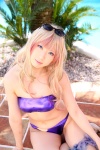 bikini cosplay garter macross macross_frontier multi-colored_hair pool sachi_budou sheryl_nome sunglasses swimsuit rating:Safe score:0 user:nil!