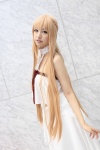 asuna_(sao) blonde_hair bow cosplay halter_top mai_(ii) skirt sword_art_online rating:Safe score:0 user:pixymisa