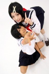 cosplay fuura_kafuka sailor_uniform sayonara_zetsubou_sensei school_uniform sekiutsu_maria_taro socks tagme_model rating:Safe score:0 user:nil!