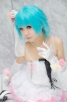 asakura_irori blue_hair cosplay dress elbow_gloves gloves original thighhighs rating:Safe score:1 user:nil!