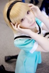 blonde_hair cosplay dress hairband higurashi_no_naku_koro_ni houjou_satoko pantyhose saki rating:Safe score:0 user:Log