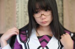 bed chocoball cosplay dress glasses i"s school_uniform seifuku_joshi tie yoshizuki_iori rating:Safe score:0 user:nil!