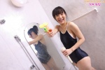 bathroom hamada_yuri mirror one-piece_swimsuit ponytail swimsuit wet rating:Safe score:0 user:nil!