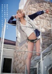 bikini_bottom blonde_hair hoodie mogami_moga swimsuit tank_top rating:Safe score:2 user:nil!