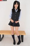 blouse hamada_yuri kneesocks pleated_skirt school_uniform side_ponytail skirt vest rating:Safe score:2 user:nil!