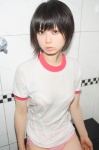 bathroom buruma cosplay gym_uniform iiniku_ushijima jellyfish original shorts tshirt wet rating:Safe score:0 user:nil!