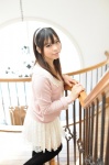 cardigan hairband katou_mari pleated_skirt skirt thighhighs zettai_ryouiki rating:Safe score:0 user:pixymisa