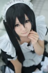 apron cosplay dress hairband k-on! maid maid_uniform maika nakano_azusa thighhighs twintails zettai_ryouiki rating:Safe score:1 user:nil!