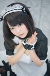 apron bowtie collar cosplay hairband ichinomiya_kanna maid maid_uniform original wristband rating:Safe score:2 user:pixymisa