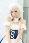 blonde_hair chii_(chobits) chobits cosplay dress hairband hair_ribbons petticoat twintails yae_maiko rating:Safe score:0 user:pixymisa