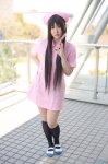 akiyama_mio cosplay dress kneehighs k-on! narihara_riku nurse nurse_cap nurse_uniform syringe rating:Safe score:1 user:nil!