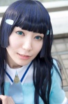 aoki_reika blouse blue_hair cosplay hair_clips pretty_cure smile_precure! tie yaya rating:Safe score:0 user:pixymisa