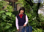 blouse bookbag iino_ayaka pleated_skirt school_uniform skirt sweater_vest rating:Safe score:0 user:nil!