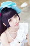 blouse bracelet cosplay flower gloves gokou_ruri hairband hat karin_(iv) necklace ore_no_imouto_ga_konna_ni_kawaii_wake_ga_nai pink_eyes purple_hair rating:Safe score:1 user:pixymisa