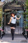 blouse chihane hairbow miniskirt skirt thighhighs twintails zettai_ryouiki rating:Safe score:1 user:nil!