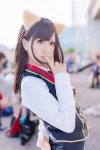 akb48 animal_ears blouse bowtie cosplay hoshino_monaka miniskirt skirt vest wonda rating:Safe score:0 user:pixymisa