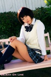 blouse bookbag kneesocks pleated_skirt school_uniform skirt sweater_vest tsutsumi_yukimi rating:Safe score:0 user:nil!