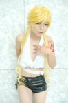 benten blonde_hair cosplay halter_top iseya_sei shorts zone-00 rating:Safe score:0 user:nil!