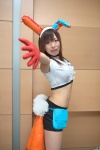 animal_ears bunny_ears carrots cosplay croptop getsumento_heiki_miina gloves midriff miniskirt raayu skirt tsukishiro_mina rating:Safe score:1 user:nil!