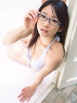 bikini cleavage glasses side-tie_bikini swimsuit tokito_ami windows_100 rating:Safe score:1 user:nil!