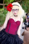 blonde_hair blue_eyes bodice choker cosplay flower glasses hairband koyomi necklace original tutu rating:Safe score:1 user:pixymisa