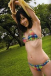 armpit bikini cleavage maeda_atsuko shirt_lift swimsuit tank_top undressing rating:Safe score:2 user:msgundam2