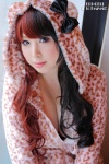 bow bra cleavage cosplay hoodie original purple_eyes red_hair ryo_(v) rating:Safe score:1 user:pixymisa