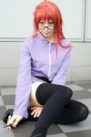 ari belt cosplay glasses karin_(naruto) looking_over_glasses naruto red_hair thighhighs rating:Safe score:0 user:nil!